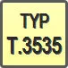 Piktogram - Typ: T.3535